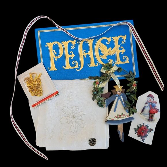 Handmade Accessories - Instant Vintage Christmas Collection Holiday Nostalgia Ephemera Decor Bundle